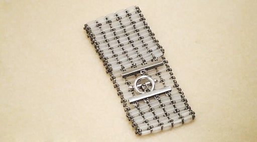 How to Bead Weave an Openwork Style Tila Bead Bracelet