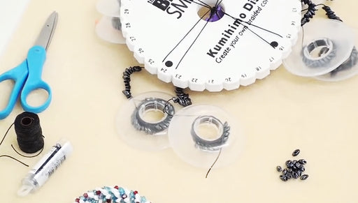 How to Braid Beaded Kumihimo with Long Magatama Beads