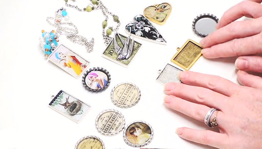 How to Prepare Images in Pendants for Resin Using Mod Podge
