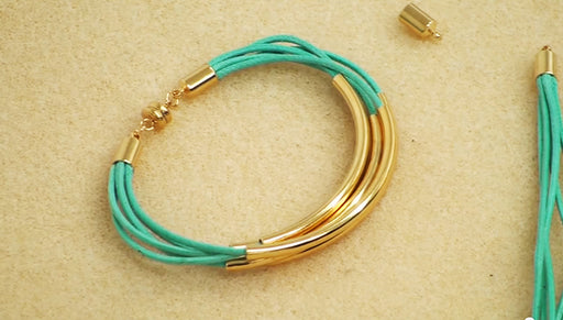 How to Use Round Cord Ends to Finish a Faux Wrap Bracelet