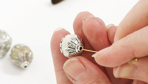 How to Make a Bead with Crystal Clay and Bead Caps