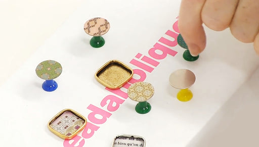 How to Apply Resin to Objects with Uneven Backs and Stamping Blanks