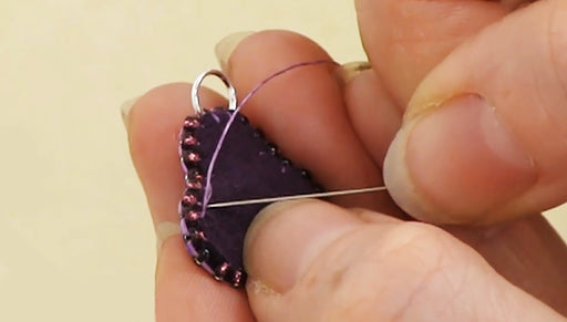 How to do Soutache Bead Embroidery: Part 6 How to Add a Simple Beaded Edge