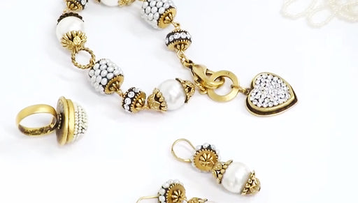 How to Embellish a Channel Bead Core with a Strand of Beads by Becky Nunn