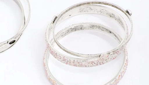 How to Make a Seed Bead and Crystal Clay Bangle Bracelet by Becky Nunn
