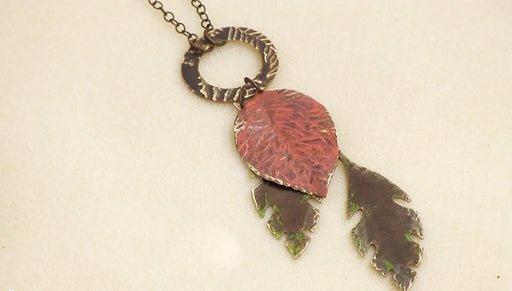 How to Create a Custom Patina Color and Make the Hawaii Life Necklace with Vintaj