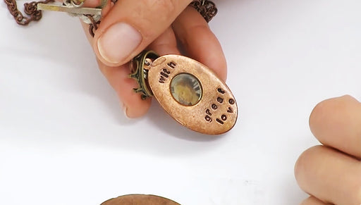 How to Use Images with Open Back Bezels and 2-Part Resin by Becky Nunn
