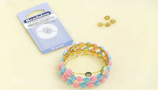 How to Use Beadalon Flat Memory Wire Glue On Pad Findings