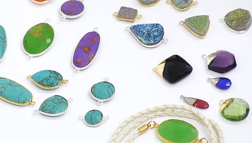 Show & Tell: Gemstone Bezel Pendants and Links