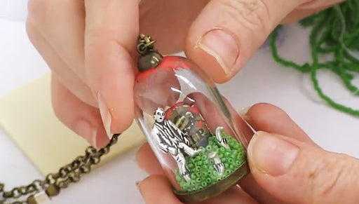 How to Make the Zombie Glass Dome Pendant
