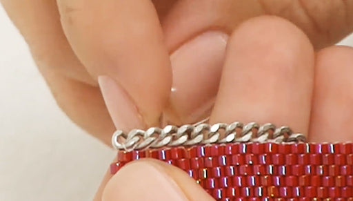 How to Add Chain to Peyote Bead Weaving