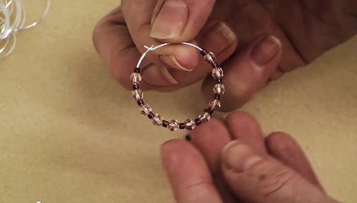 How to Make a Pair of Earrings with Beading Hoop Earring Findings