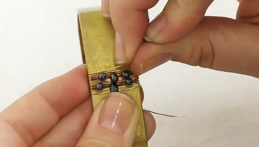 How to Wire Wrap Beads onto a Bangle