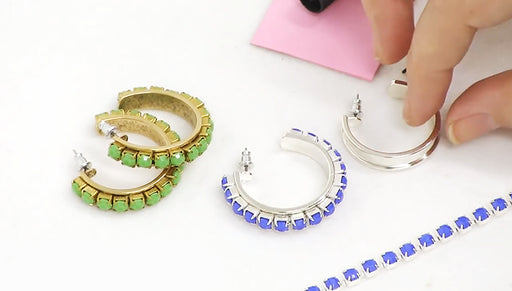 How to Make the Springtime Hoop Earrings