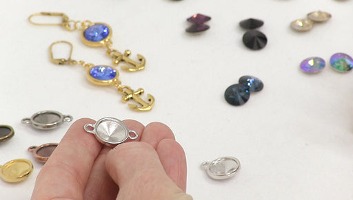 Show and Tell: TierraCast 11mm Rivoli Settings and Austrian Crystal ss47 Rivolis
