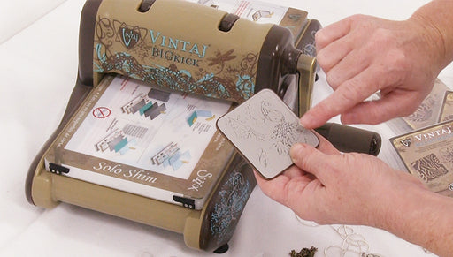 How to Use the Vintaj Big Kick with Etching and Embossing Dies