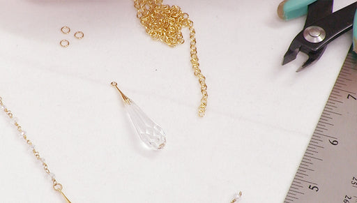 How to Make the Crystal and Gemstone Lariat Necklace
