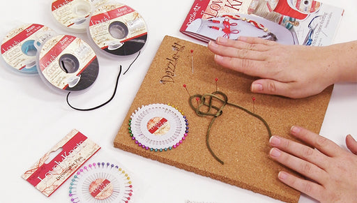 Show and Tell: Lovely Knots Cork Board, Pins and Cord
