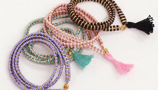 How to Make the Wrapped Tassel Bracelet Kit