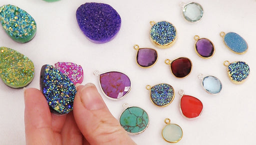 Show & Tell: Druzy and Gemstone Pendants, Links, and Charms
