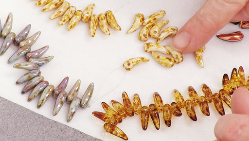 Show & Tell: Czech Glass Tooth Beads