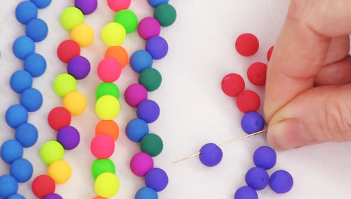 Show & Tell: Czech Glass Neon and Dark Neon Beads