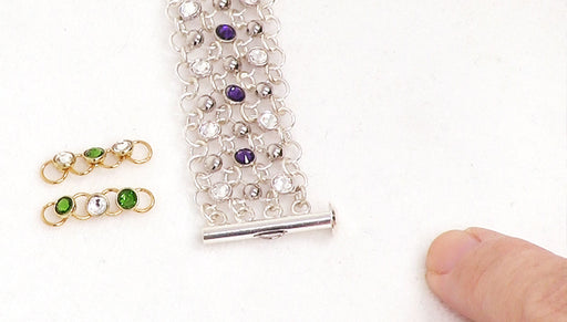 How to Make the Chain Maille Tilly Bracelet with Crystaletts