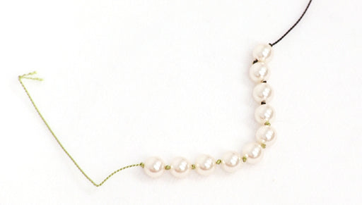 How to add Additional Griffin Silk to a Pearl Knotting Project