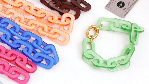 How to Make a Lucite Chain Bracelet