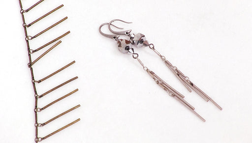 How to Use Bar Dangle Chain to Make the Chrome Comet Earrings