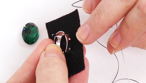 How to Attach a Fancy Stone Setting to Beading Foundation