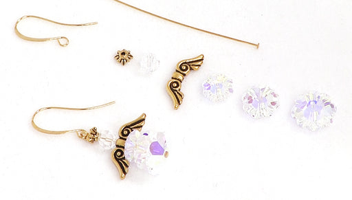 How to Make a Ruffled Skirt Holiday Angel Earring