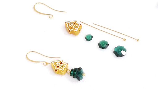 How to Make Christmas Gingerbread House Earrings