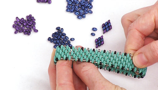 Size Comparison of Czech Glass SuperDuo and MiniDuo Beads