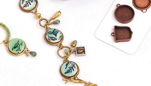 How to Rubber Stamp on Crystal Clay with Colorized Resin by Becky Nunn
