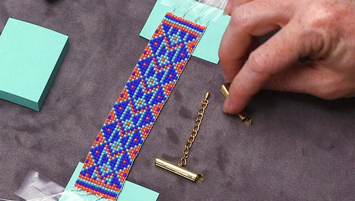 How to Finish Off Traditional Loom Work and Add a Slider Clasp