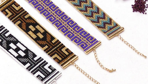 Show & Tell: Chevron, Deco, and Greek Swirls Loom Kits