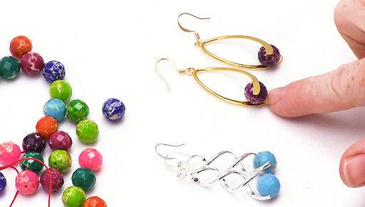 How to Make Pinch Bail Gemstone Earrings