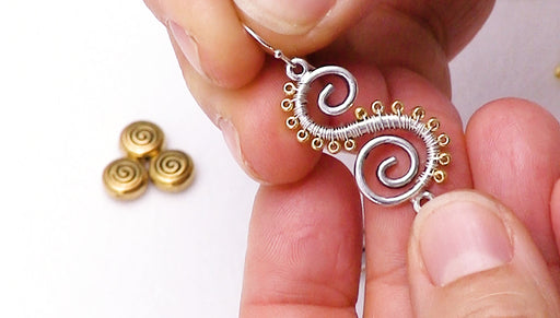 How to Make the Serpentine Spiral Earrings