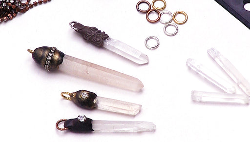 How to Use Crystal Clay on Crystal Points to Create Unique Pendants by Becky Nunn
