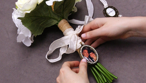How to Make Bridal Bouquet Charms to Personalize Your Wedding
