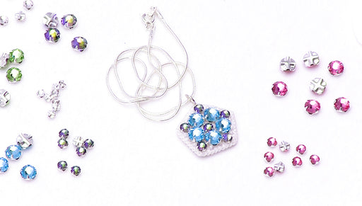 How to Attach Rose Montees to Lacy's Stiff Stuff for Bead Embroidery