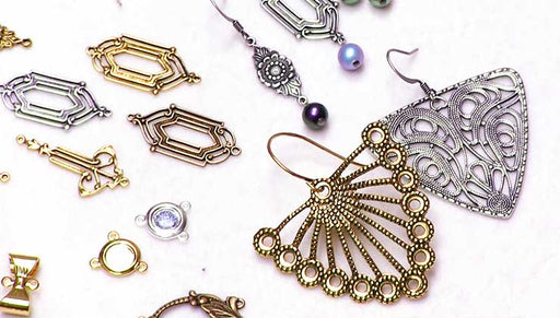How to Make Quick and Easy Stamping and Filigree Earrings