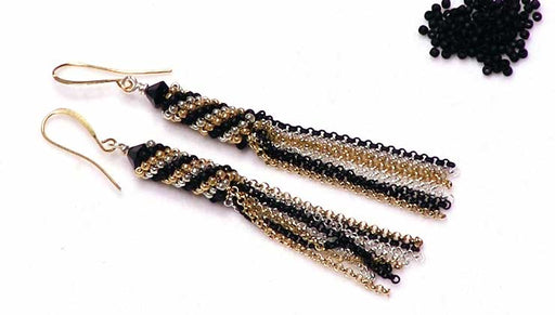 How to Make Tubular Peyote Stitch Tassel Earrings
