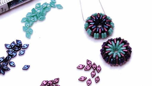 How to Make a Beaded Bead with CzechMates Diamond Beads