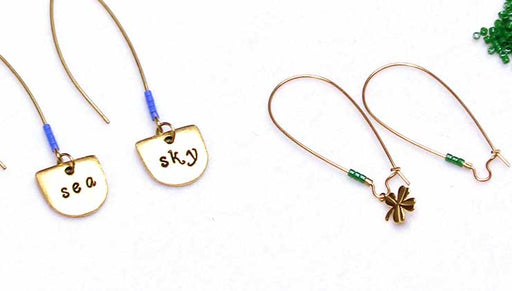 How to Add Color to Earring Wires with Seed Beads