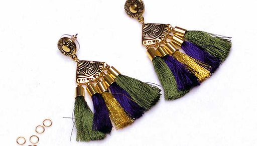 Quick & Easy DIY Jewelry: The Fan Tassel Earrings