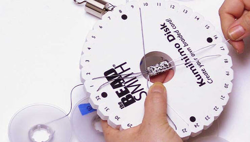How to Add a Large Hole Bead to Patterned Kumihimo
