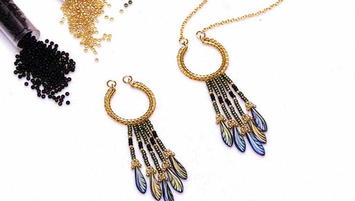 How to Make a Fringe Necklace with Miyuki Round Seed Beads and Dagger Beads
