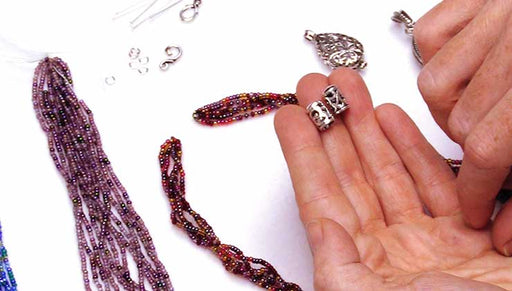 How to Use Cord Ends and Bead Caps to Finish a Multi-Strand Necklace